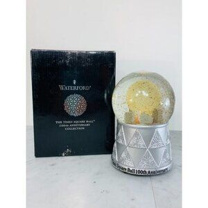 Waterford Times Square Ball Cityscape Snowglobe 100th Anniversary 144529 VGUC